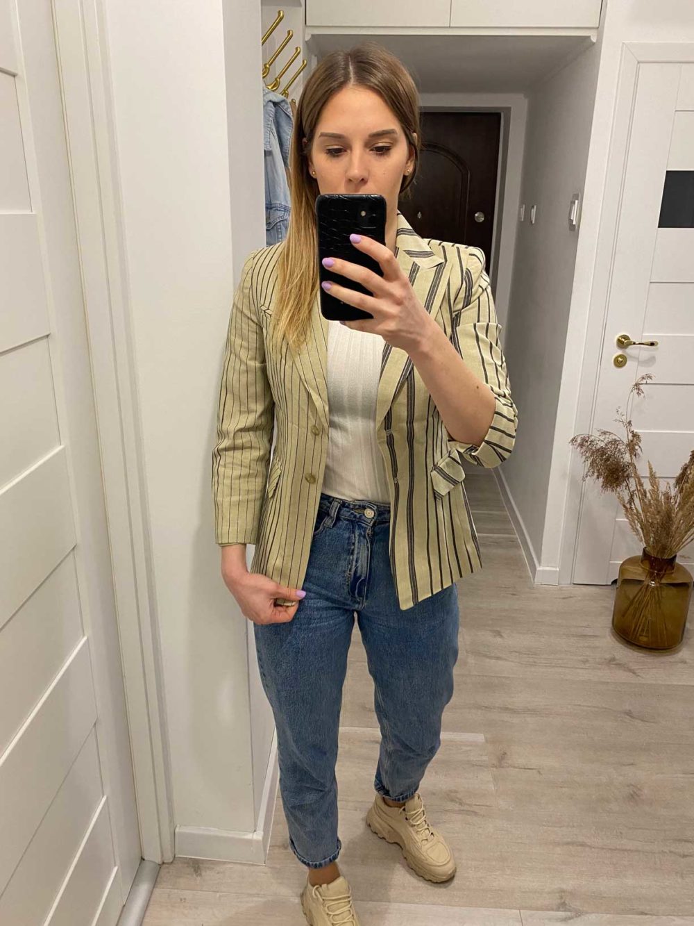 marynarka vintage bezowa
